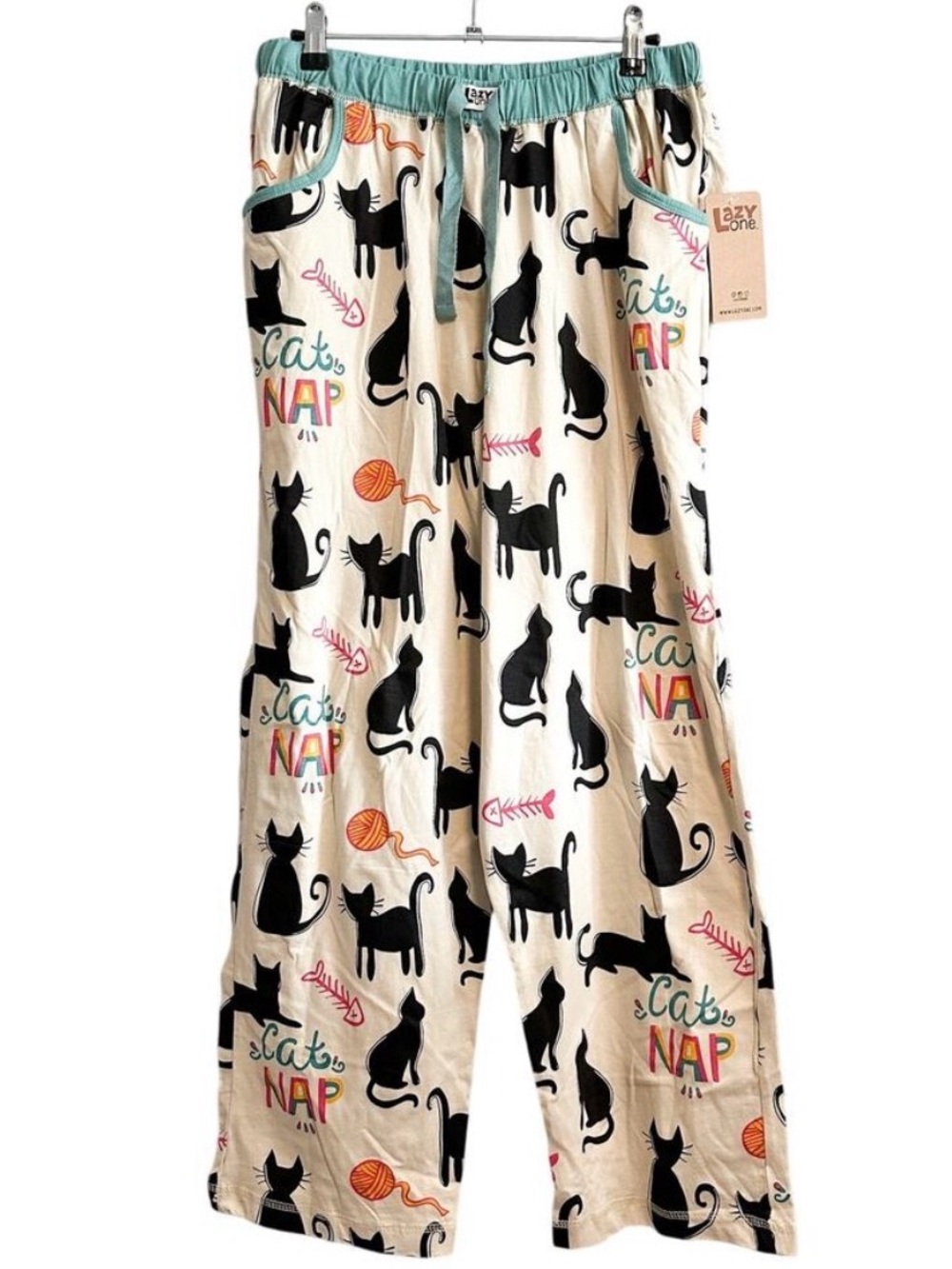 Lazy One Cat Nap PJ Pajama Pants - womens XL